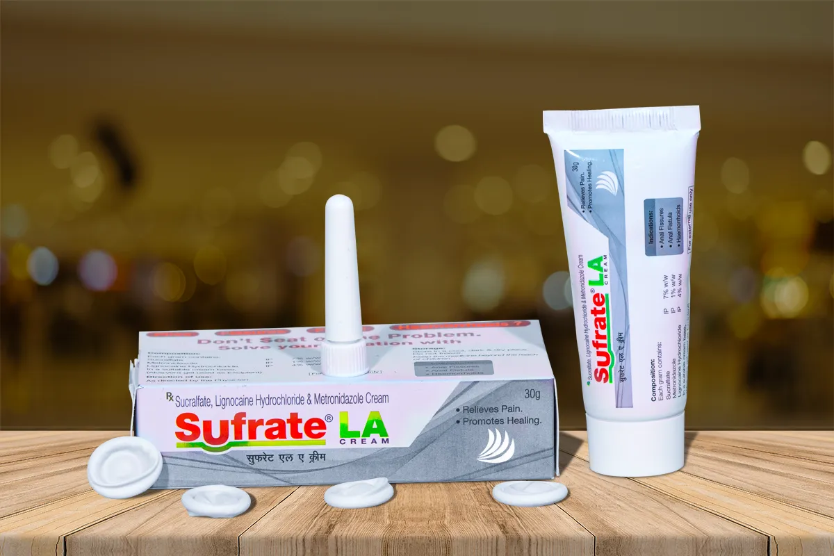 sucralfate metronidazole with lignocaine hydrochloride cream