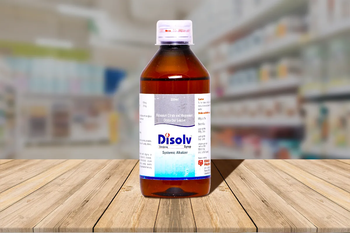 Disolv Syrup 200 ml. pyridoxine, magnesium & potassium citrate