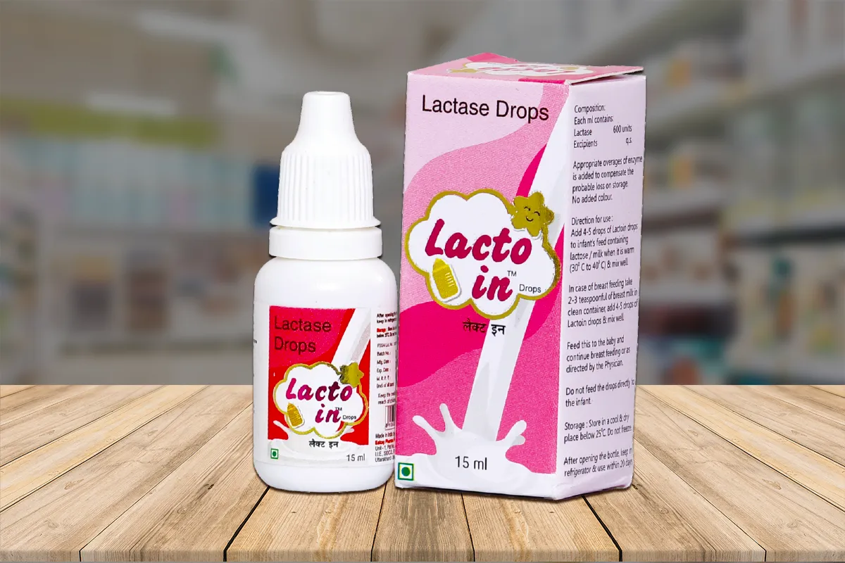 Lacto In, Lactase enzyme drops 15ml, manufacturer